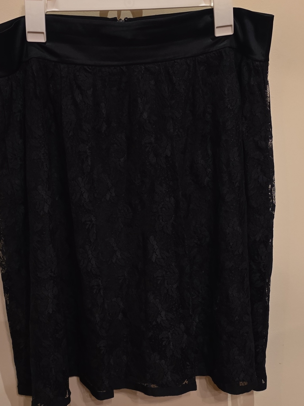 DKNY Black Lace Midi Skirt